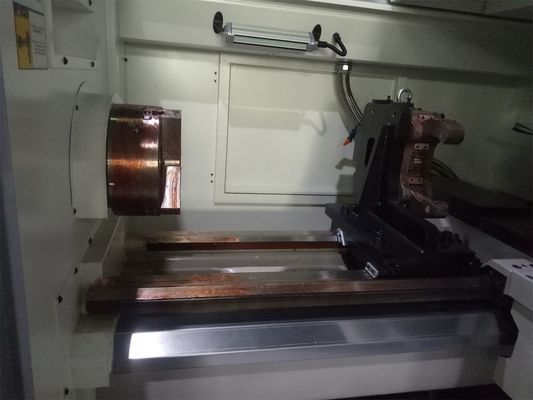 Swing 500mm Horizontal CNC Lathe Machine 1600Rpm Integral Casting